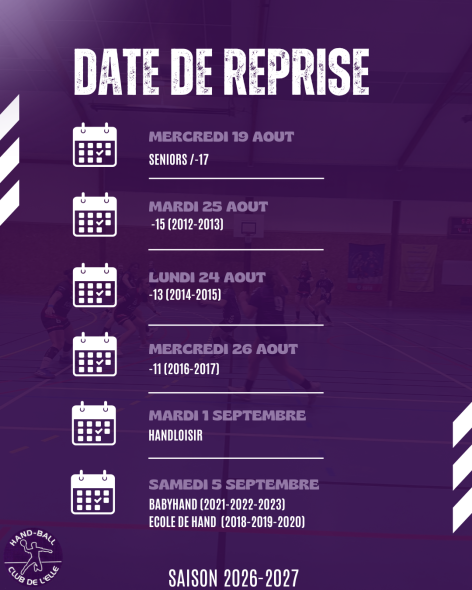 Infos reprise